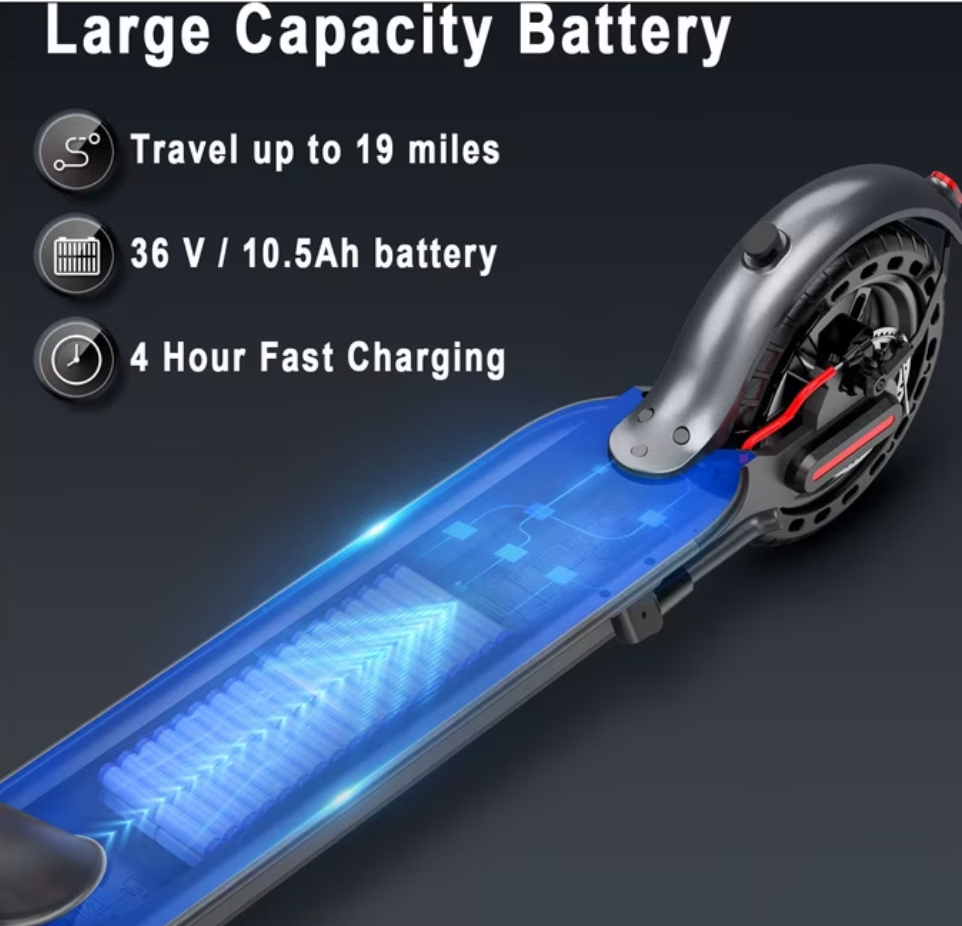 Foldable Electric Scooter for Adults | 350W, 21 Miles