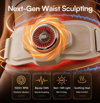Wearable Heated Massage Belt — Soothing Heat & Vibration