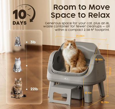 Automatic Self-Cleaning Cat Litter Box