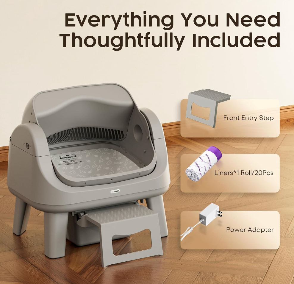 Automatic Self-Cleaning Cat Litter Box